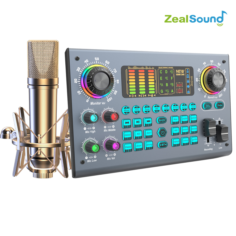 Esports Gaming Bundle - Zealsound 전문 팟캐스트 라이브 사운드 카드
