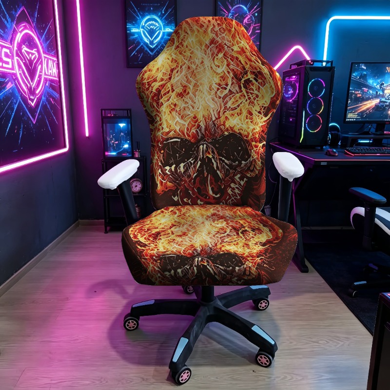 엘라스테인 탄성 게임 의자 커버 네온 게임패드 해골 프 - Esports Gaming Room 리뷰 및 가격