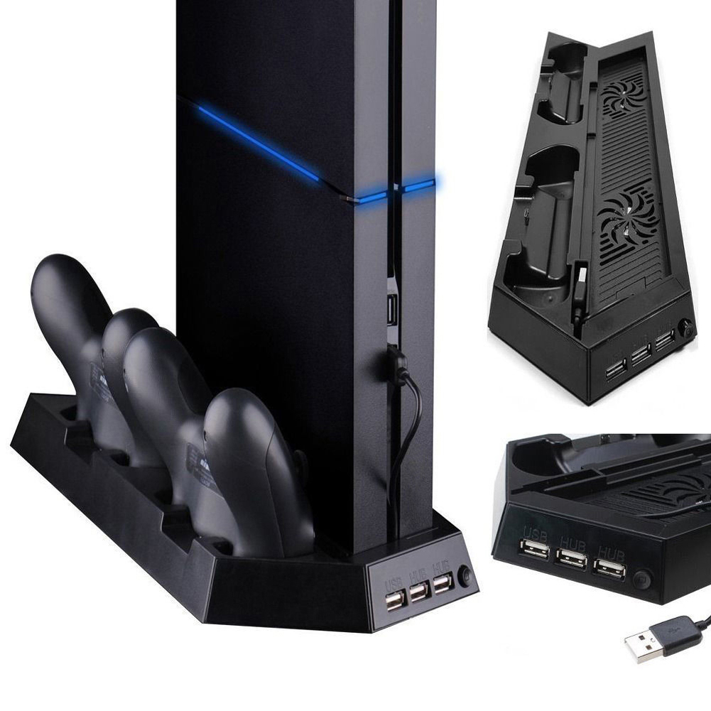 PS4 콘솔 컨트롤러용 수직 냉각 팬 스탠드 및 충전  - Esports Gaming Station 리뷰 및 가격
