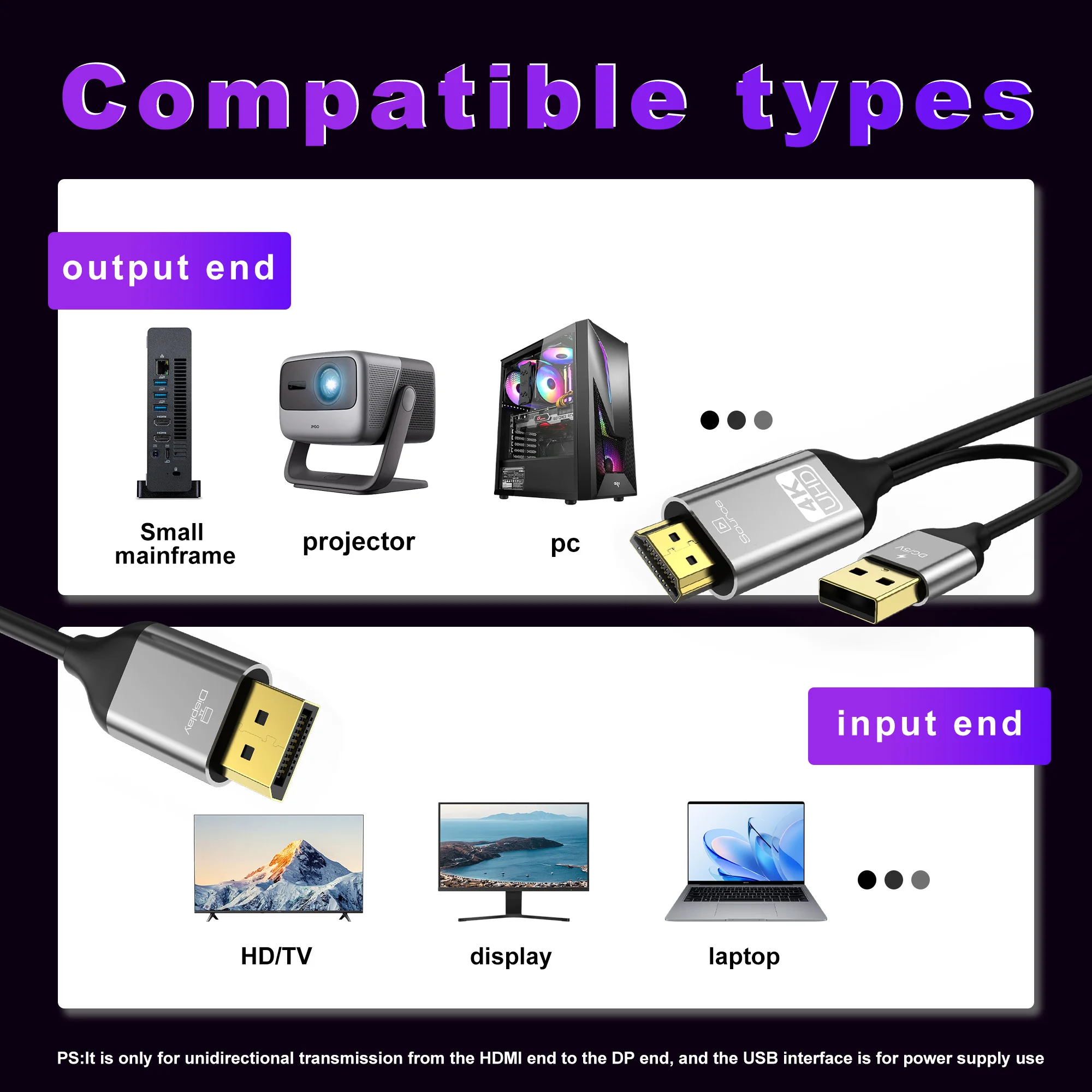 5V 전원 공급 장치가 있는 HDMI-DP 변환기 케이 - Esports Gaming Bundle 리뷰 및 가격