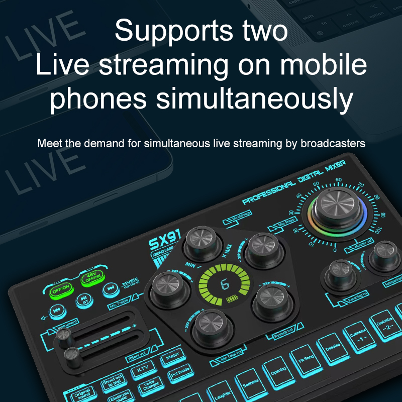 SX91 48V 오디오 믹서 (보이스 체인저, 팟캐스트 - Esports Gaming Bundle 리뷰 및 가격