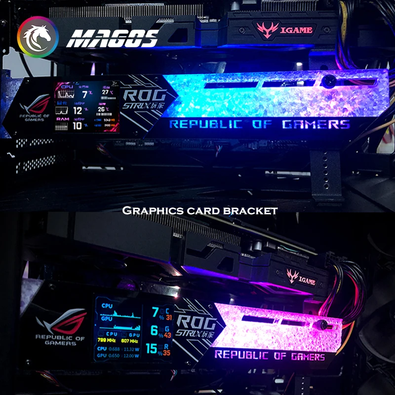 DIY 2.2 인치 LCD 디스플레이 GPU 브래킷,  - Esports Gaming Monitor 리뷰 및 가격