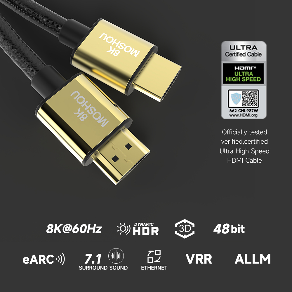 MOSHOU 2.1 8K HDMI 케이블 4K120Hz - Esports Gaming Bundle 리뷰 및 가격